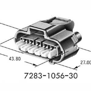5 pole female toyota model hilux vigo pedal connector 7283 1056 30 90980 11232
