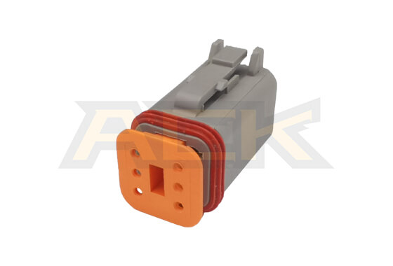 deutsch dt series 6 way female receptacle connector dt06 6s with w6s (2)