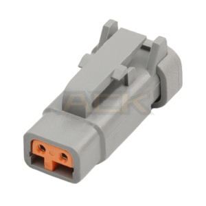 deutsch dtm series 2 way female receptacle connector dtm06 2s with wm 2s