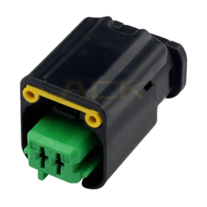 tyco 2 hole female peugeot sensor connector 1801176 5