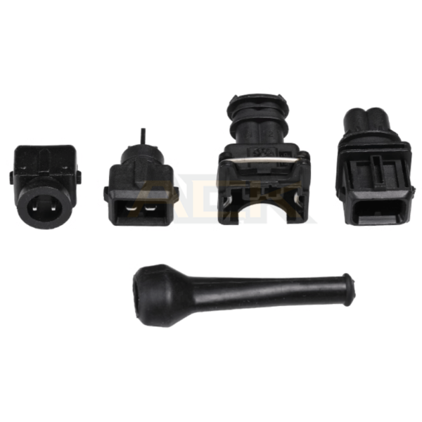 282189 1 2 way female fuel injector connector for bosch ev1 any rc replace ev1 obd1