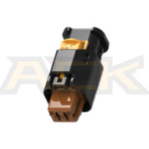 2 way receptacle hp connector brown 1 1801175 6