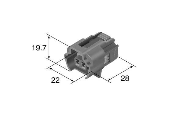 sumitomo sl sealed series 2 pin female connector 6189 0651