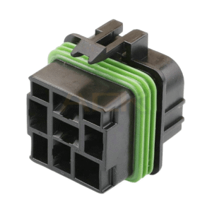 delphi metri pack 630 black 5 way relay socket with green cabel seal 12065685