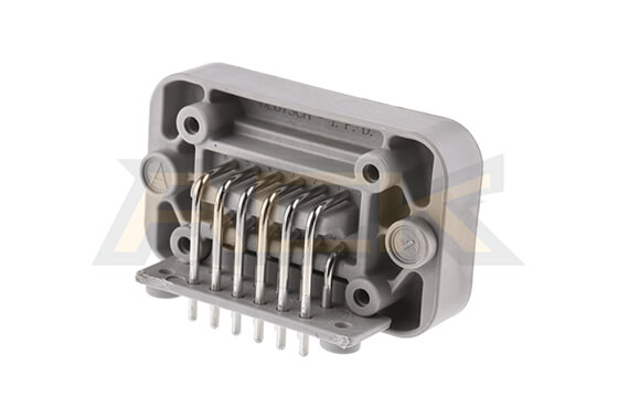 deutsch 12 pin male right angle pcb header dt13 12p
