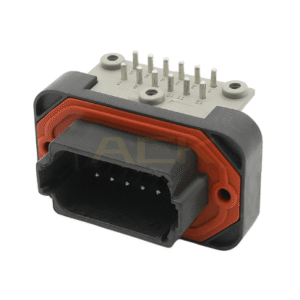 deutsch 12 pin male right angle pcb header dt13 12pb