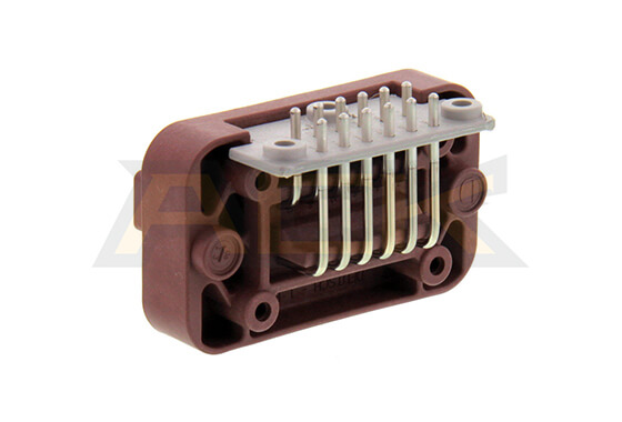 deutsch 12 pin male right angle pcb header dt13 12pd