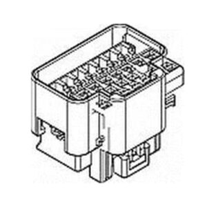 15332169 Delphi GT 150 Series Unsealed 14 Way Female Car Connector Assembly