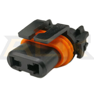 2 pin female waterproof car lighting connector (4)