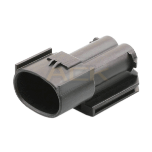 amp mcp 6.3 series 2 way unsealed car connector housing 1897213 2