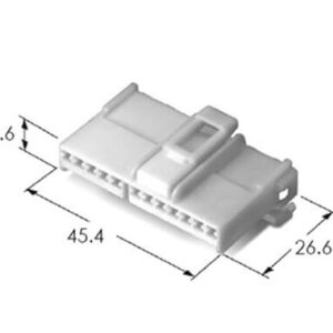 12 way unsealed female automotive connector mg630832