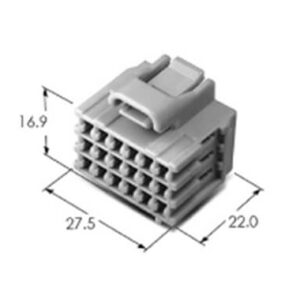 18 way unsealed female automotive ecu connector mg611809