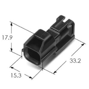 2 way sealed male auto connector mg610705 5