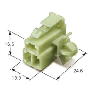 3 pin unsealed female automotive connector mg630677