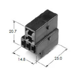 5 way unsealed female automotive relay connector assembly mg612135 4