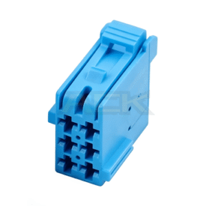 6 pole female unsealed automotive receptacle housing 1 965640 1