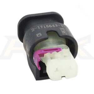 Carcasa del conector automático sellado hembra de 2 posiciones de AMP MCON 2 1718643 1 (3)