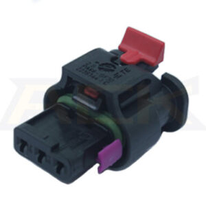 Carcasa del conector automático sellado hembra de 3 posiciones de AMP MCON 1 2236343 5 (2)