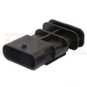 Carcasa del conector automático sellado macho de 4 posiciones de AMP MCON 1 1564559 1 (3)