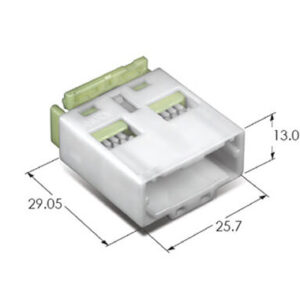 16 pin unsealed male automotive connector mg641425 7282 8665