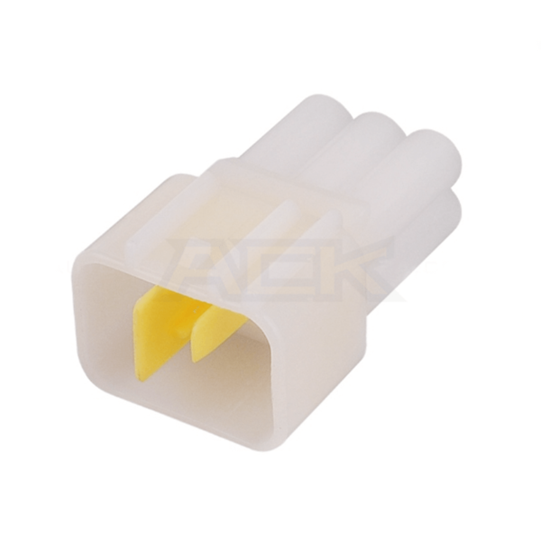 6 pin male electrical white color connector for window lifter ignition coil plug isuzu fw c 6m b
