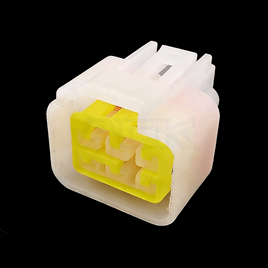 6 way female window lifter wire white color connector high voltage ignition coil plug for ford mondeo fw c 6f b