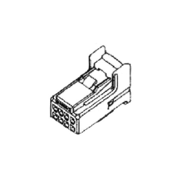 Connecteur de faisceau de câblage femelle non scellé à 8 positions 1376352 2 90980 12221
