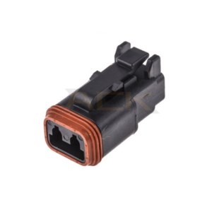deutsch dt series dt06 2s ce06 2 pin female rectangular connector enhanced seal retention